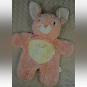 1983 Graphics International Bunny Rabbit Plush Stuffed Animal Pink Off White